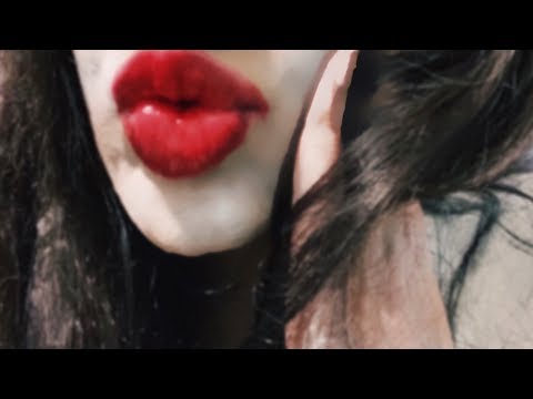 ASMR Close Up Whispering Sleep Facts[Lip Gloss/Lipstick Application]