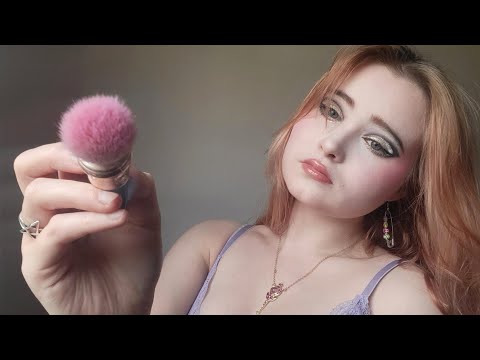 ASMR bestie does your Chappell Roan makeup ✨️🪭