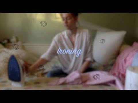 ASMR- Ironing shirts