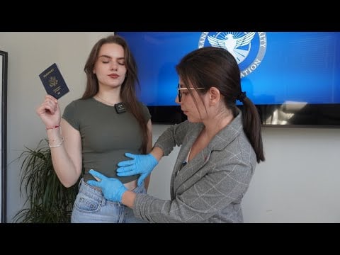 ASMR TSA Pat Down Security Check | Bag Search 🔍 Fast & Aggressive RolePlay, Satisfying Triggers,