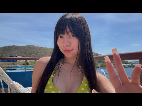 ASMR by the Ocean | Close Hand Movements & Tapping