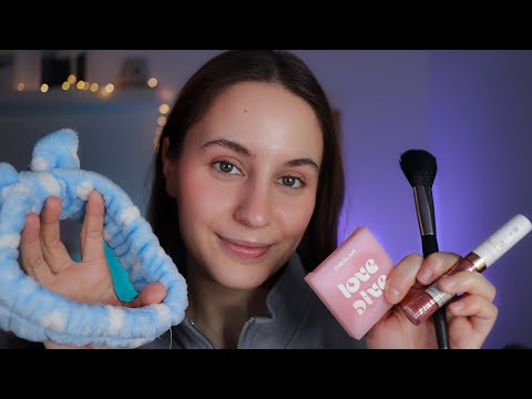 ASMR - Te Maquillo para ir a trabajar y Afirmaciones Positivas 💜✨