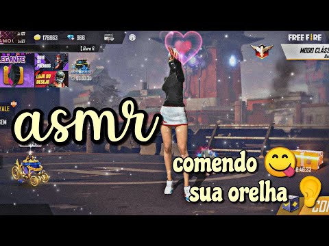 ASMR FF - COMENDO SUA ORELHA 👂 | EAR EATING