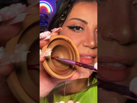 This clay pot is a lipstick 💄🤯 #makeup #lipstick #asmrsounds #asmr #asmrvideo #asmrmakeup #lips