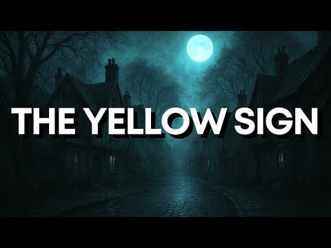 ROBERT W CHAMBERS - The Yellow Sign | Soft Spoken Reading + Rain on a Tin Roof Ambience