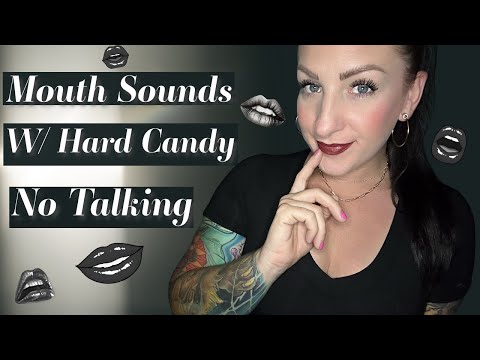 💚🤍💚🤍🖤ASMR Mouth Sounds w/ Hard Candy!  No Talking!🖤🤍💚🤍💚