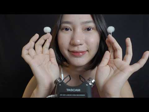 ASMR ปั่นหู กระซิบพูดคุย ไม้ขนฟูอย่างเดียว