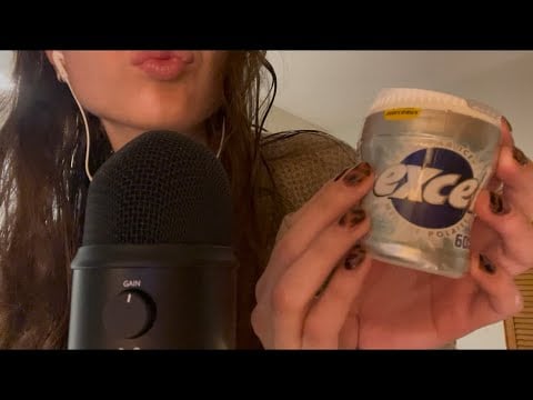 ASMR Whispered Ramble & Gum Sounds (life update 🙈)