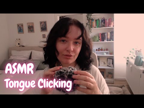 ASMR Tongue Clicking & Mic Fluffing | no talking