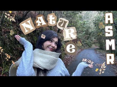 ASMR 18/25 🌼🍃 Relax in Nature! Waterfall Sounds + Rock Scratching + Walking + Hand Movements + FUNNN