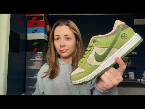 ASMR | Yuto Horigome Matcha Dunk Low Unboxing & Review 🛹🍃