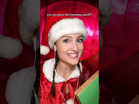 can you guess the Christmas word?? asmr #asmr #guesstheword #guessinggame