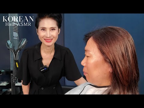 미용실 ASMR 멋내기 #새치커버 황갈색 깔끔하고 부드럽게~ Cool #SalchiCover tan, clean and soft~