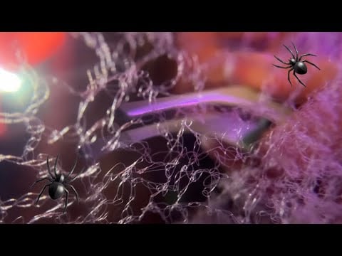 ASMR 1 Hour Spider Web (mouth sounds, light triggers, etc.)