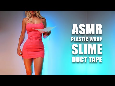 ASMR Sleep Triggers | Paper cutting, duct tape, slime, plastic wrap sound