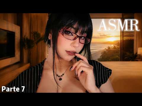 ASMR | VOCÊ VIAJOU SOZINHO COM A SUA CHEFE ✈️ (voz suave)