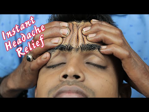 Instant Headache Relief By ASMR Head Massage | Old School Head Massage And Neck Cracking