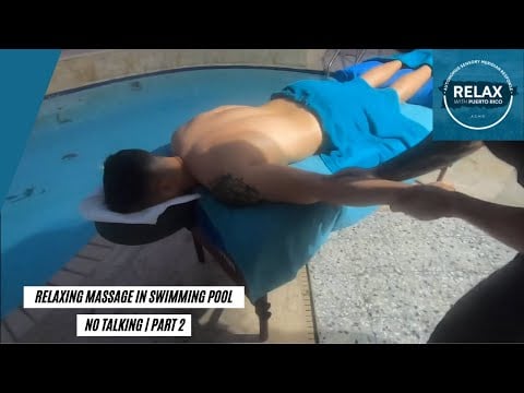 Poolside ASMR Massage | Upper Body Techniques | Calming Relaxation