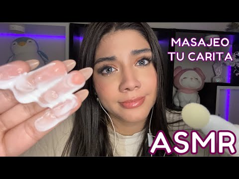 ASMR ESPAÑOL / ATENCIÓN PERSONAL EXTREMA mientras MASAJEO TODA TU CARITA y te doy MIMOS (relajante)