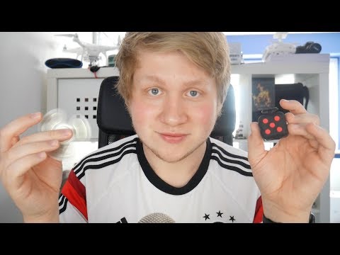 ASMR Fidget Spinner und Cube Sounds to help you Sleep in German I ASMR Deutsch / German
