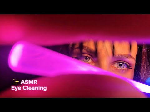 ASMR Eye Cleaning  | Gentle Visual Triggers & Relaxing Whisper for Deep Sleep