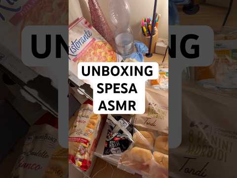 SVUOTA SPESA mini 🛒 #asmr #asmrvideo #unboxing #spesa