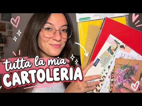 NEL MIO MONDO: VI MOSTRO TUTTA LA MIA CARTOLERIA ✒️🗒️ASMR ITA