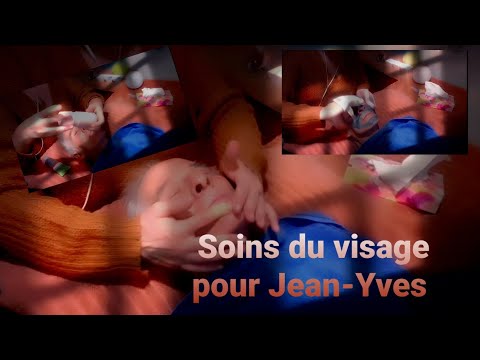 Asmr français attention personnelle   " Soin du visage pour Jean-Yves "