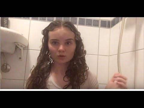 ASMR Shampooing my hair | Hair play & massage (+combing)