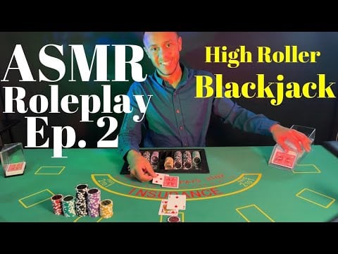 ASMR Blackjack Roleplay || High Roller Room (Realistic)