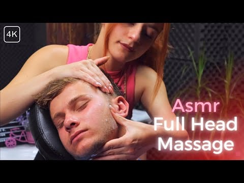 ASMR FULL HEAD MASSAGE 🌛 SLEEP TRIGGER MASSAGE - Miss Melek