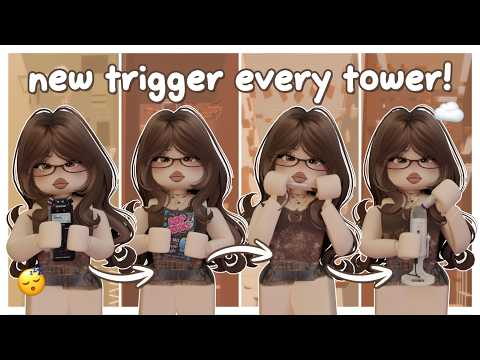 (roblox asmr 🌙) BAKERY TOWER but the trigger CHANGES every tower! 😱🍪