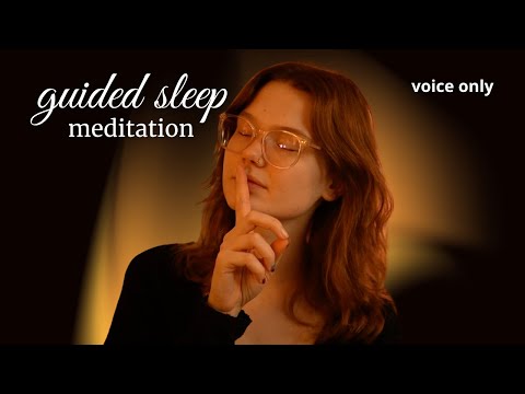 ASMR guided sleep meditation with soothing ocean waves 🌊 (audio only)