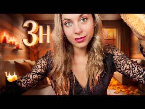 ASMR 3h Sleep Inducing Personal Attention Roleplay, Massage, Brushing, with RAIN