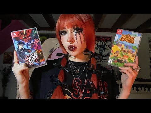 My Video Game & Anime Collection ASMR | Sticky Tapping, Rambling, Whispering