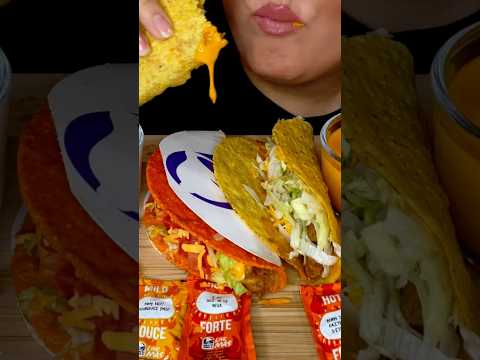 Cheesy Taco Bell Tacos #asmr #tacobell #tacos #mukbang #foodie