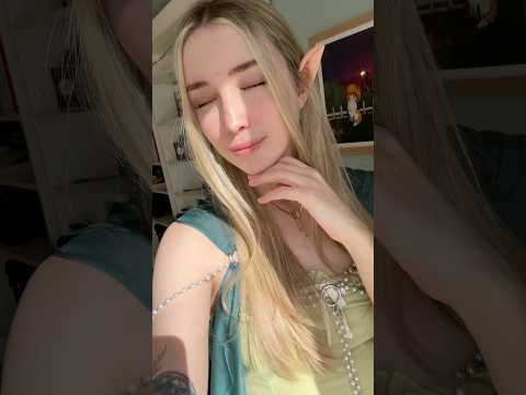 My true form 🧝🏻‍♀️ don’t mind my forehead scrape lol #halloween #elf (not asmr)