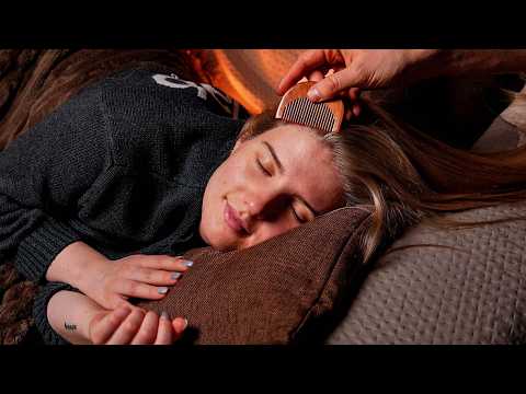 ASMR ✨ My boyfriend brushes my hair so you can FINALLY sleep ( No Talking)