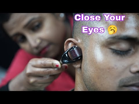Just Close your eyes and forget all your troubles | ASMR Sleep With Oily  Massage From Lady Barber