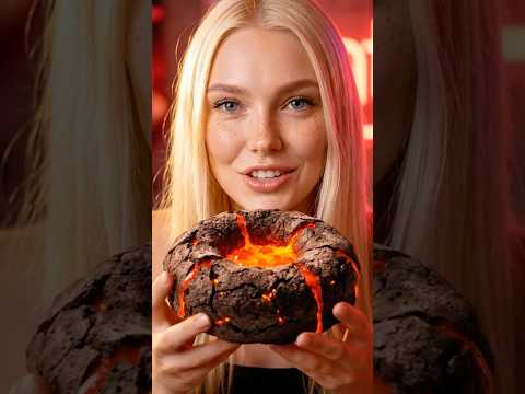 🔥 Volcanic Lava Donut ASMR 🍩🌋 | Hot, Gooey, Satisfying Bites