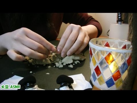 【ASMR】キネティックサンドで遊ぶ(囁き) *Playing with Kinetic Sand*【音フェチ】