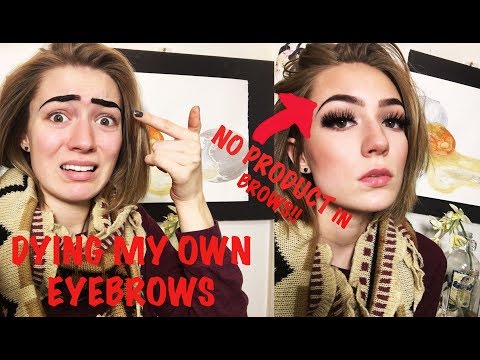 HOW TO DYE YOUR OWN EYEBROWS/ / how I die my eyebrows*