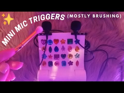 ASMR Lo-Fi Mini Mic Triggers (Mostly Brushing) - No Talking