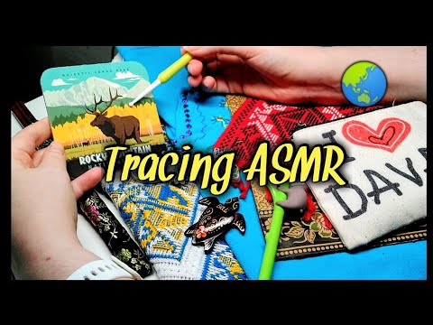 Deliberate Tracing ASMR 🇺🇦🇵🇭 Souvenir Haul 🇸🇻🇮🇩 Soft Speaking 🤫
