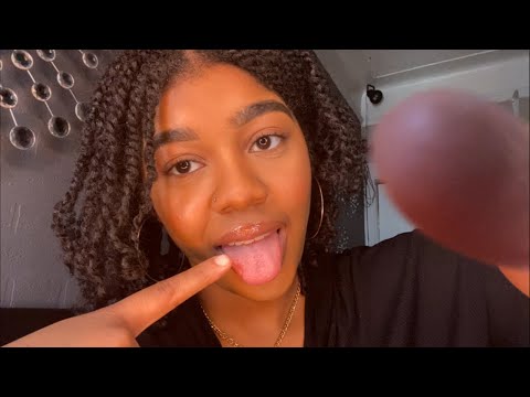 ASMR- Lo-Fi Up Close Lens  👅✨(MOUTH SOUNDS, HAND MOVEMENTS, INAUDIBLE WHISPERING) 😴