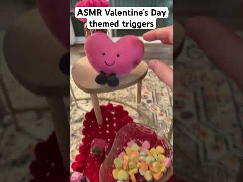 ASMR Valentine’s Day themed triggers #asmr #valentinesday #satisfying