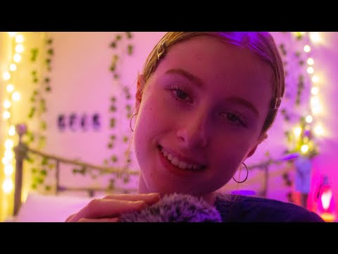 fluffy mic, tk, sk, tongue clicking, face touching & brushing • for relaxing & sleep || ASMR