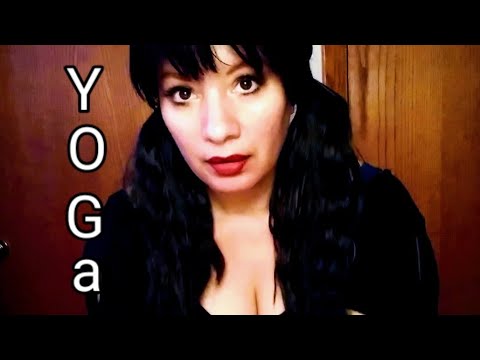 Yoga my first time doing it on YouTube.