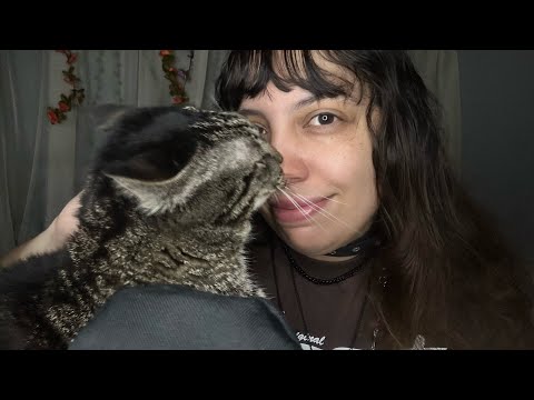 My Cat and I do ASMR for you ♥️ | Positive affirmations for sleep