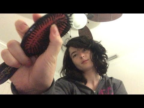 ASMR Hair Brushing to help you fall asleep 😴 *personal attention, mouth sounds, brushing sounds*